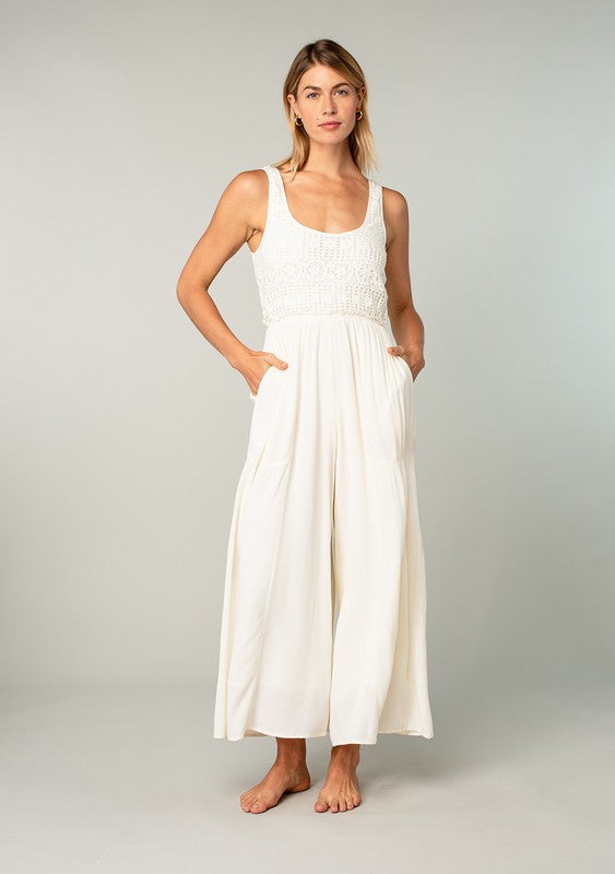 Crochet Wide Leg Jumpsuit