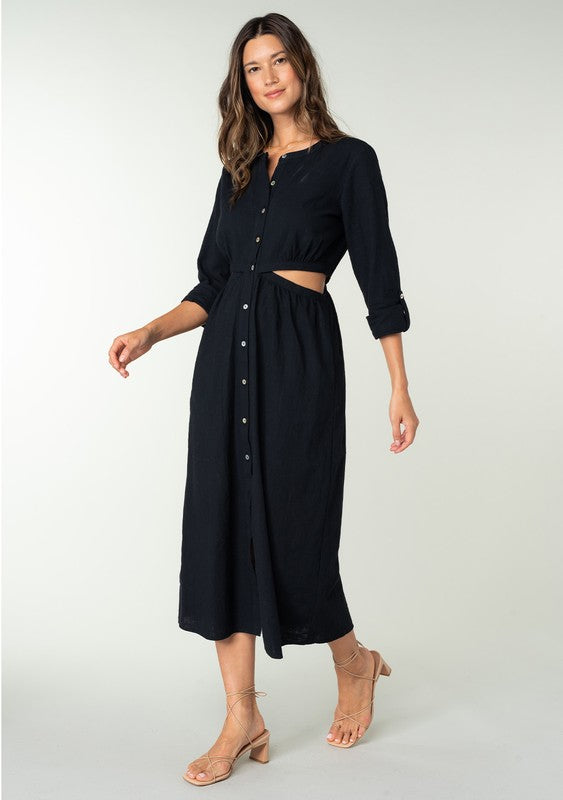 The Joanie Cut Out Midi Dress