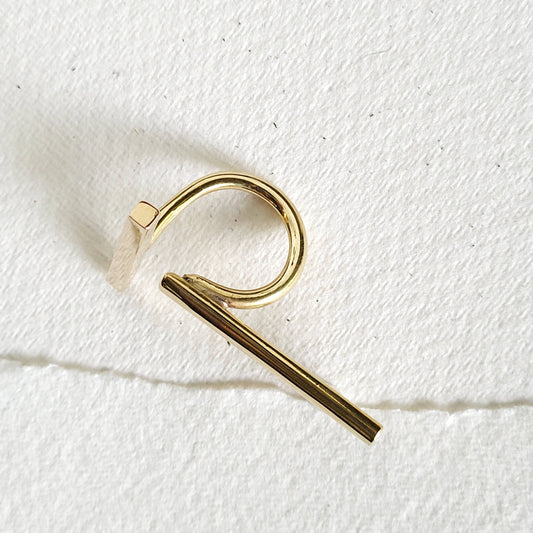 Handcrafted Double Bar Ring