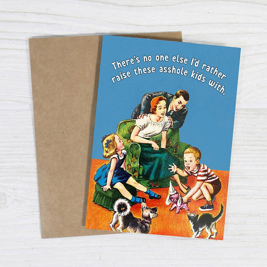 Mother's Day Card: Raising Kids Together