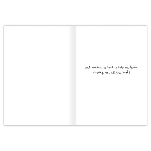 Thank You Teacher Card