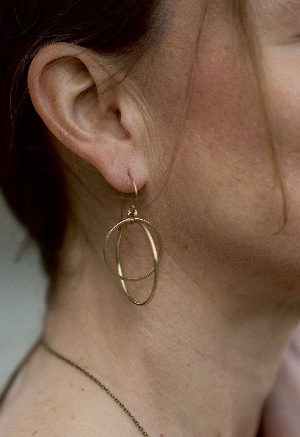 Kinetic Hoop Drop Earrings