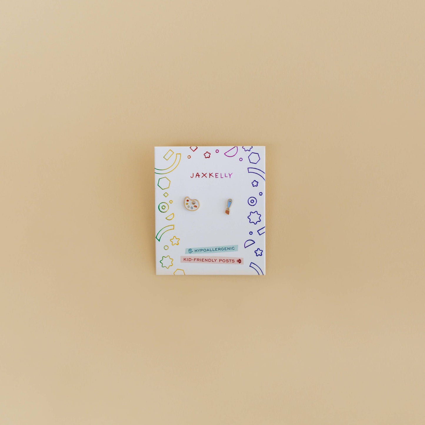 Artist Palette Flat Back Earrings