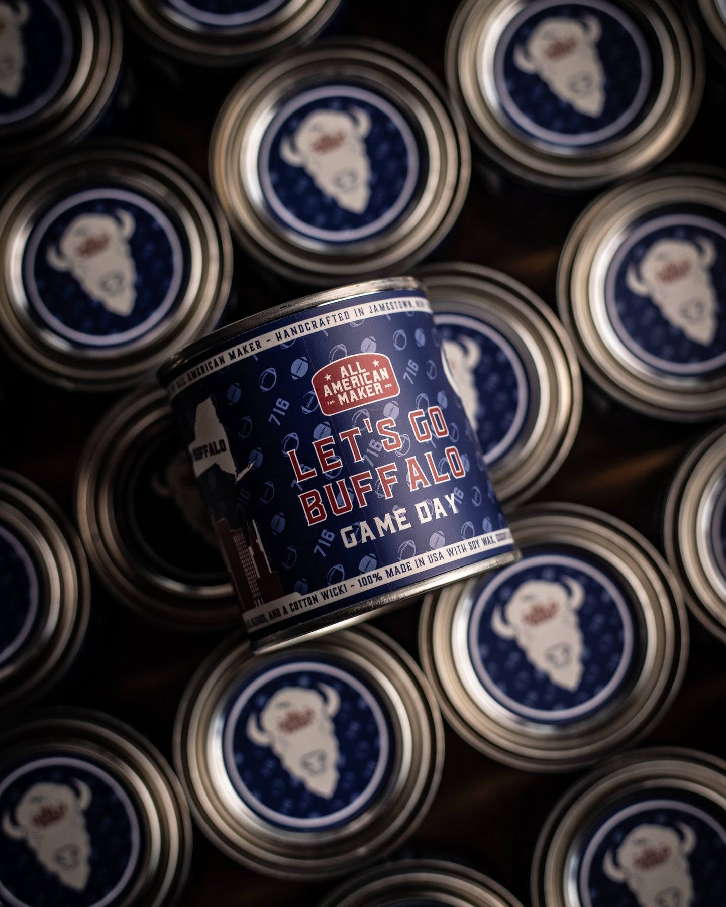 Let's Go Buffalo Candle