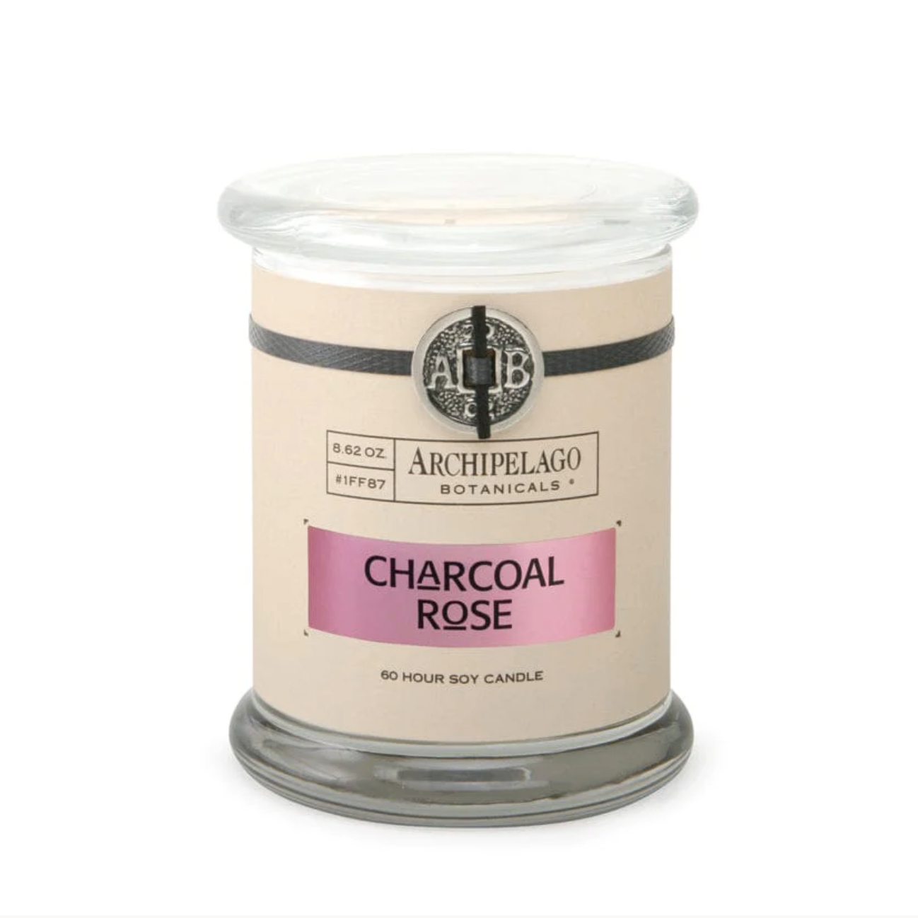 Charcoal Rose Jar Candle