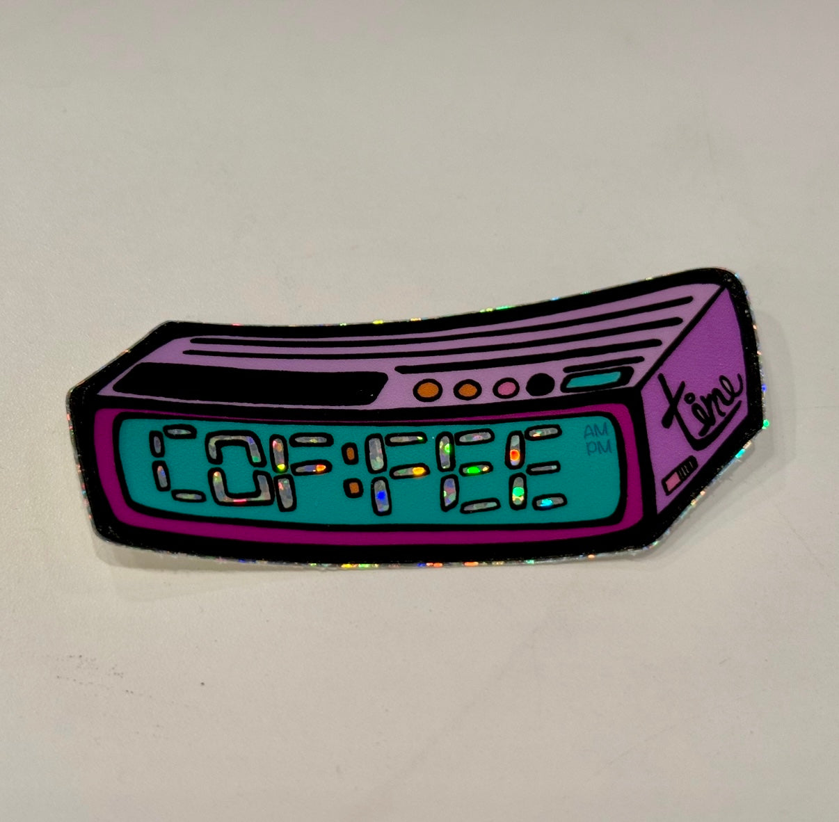 Coffee Clock Sticker