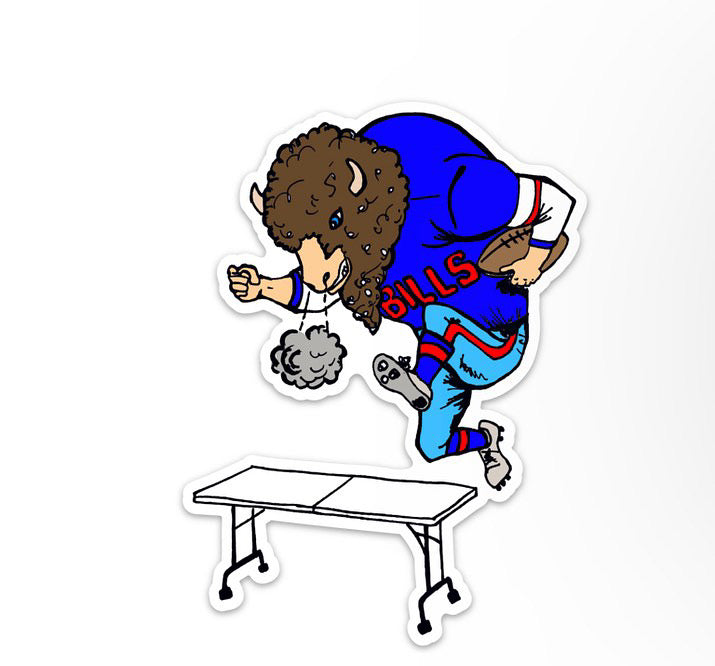 Buffalo Table Smash Sticker