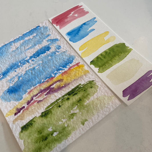 Hand-poured Watercolor Palette