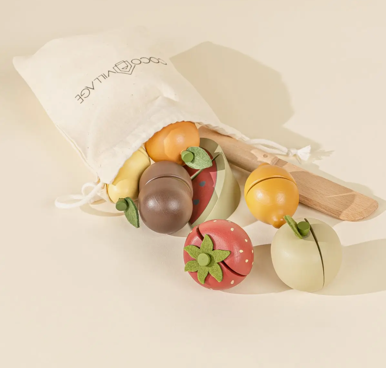 Wooden Fruits Playset