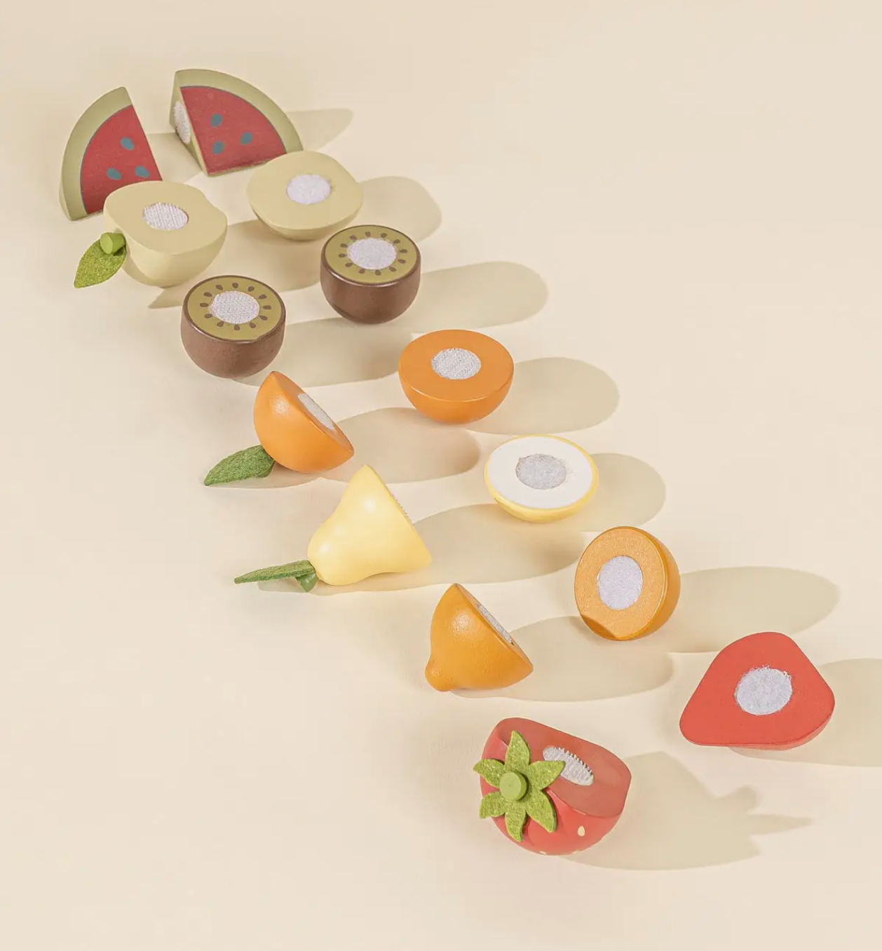 Wooden Fruits Playset