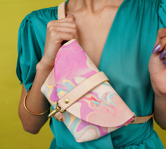 Marbled Fanny Pack - Colorful