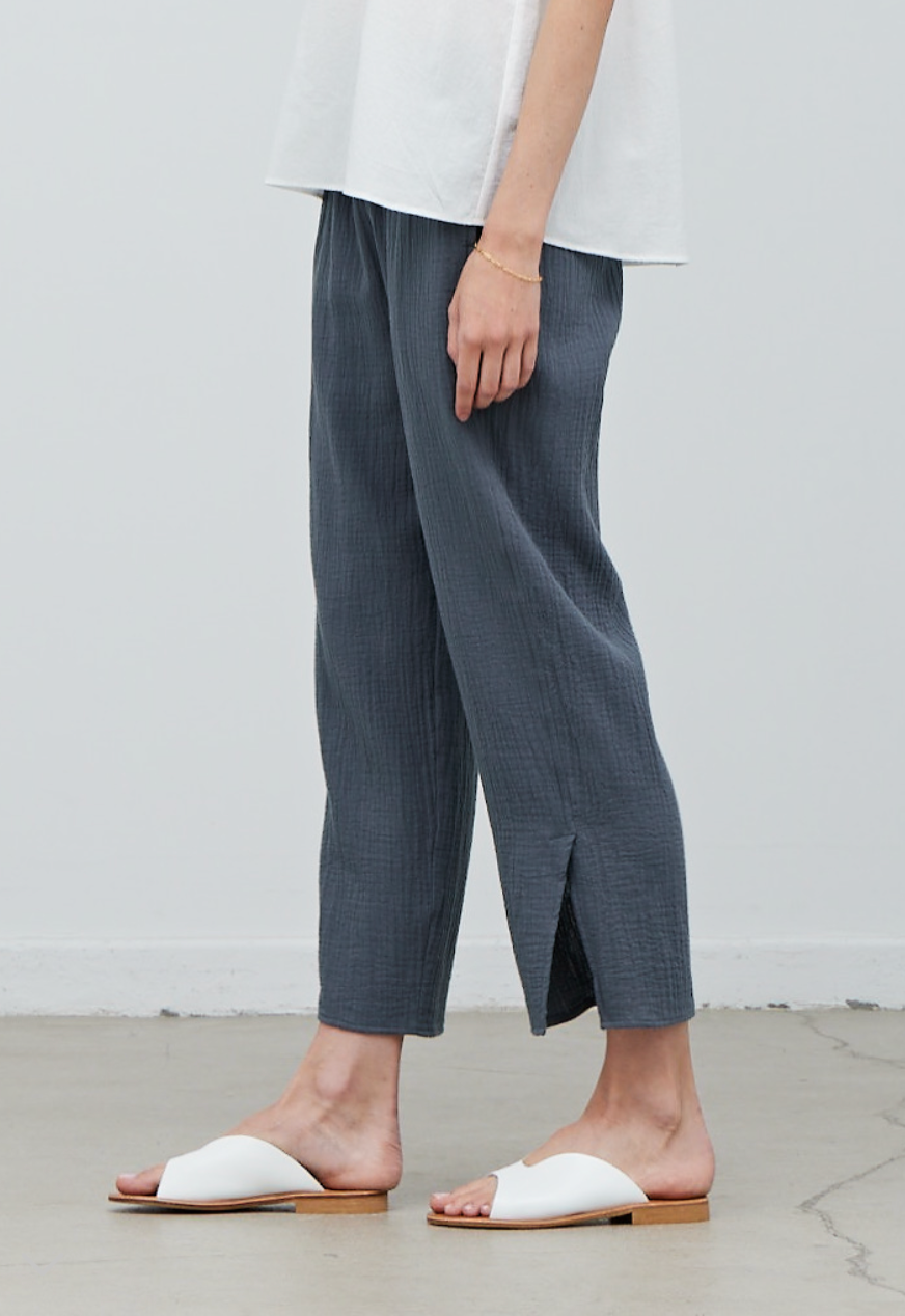 Side Vent Gauze Pant - Deep Lake