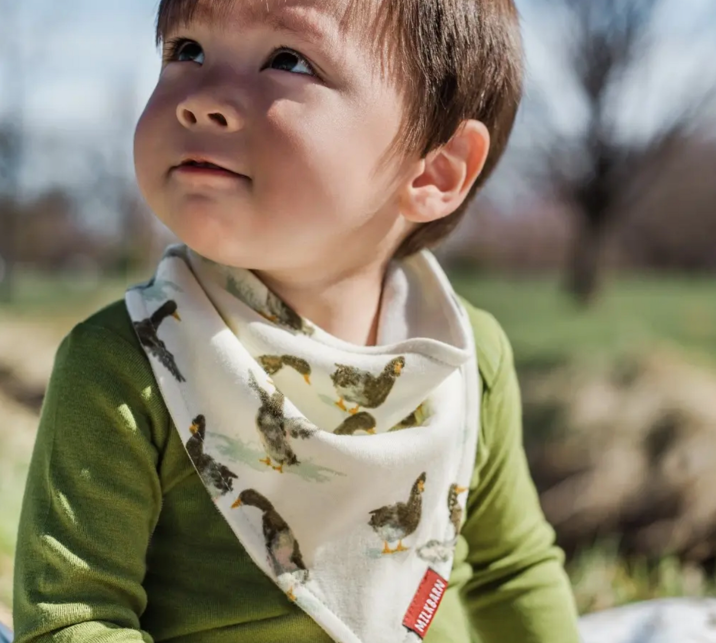 Vintage Planes Organic Cotton Three-Layer Kerchief Bib
