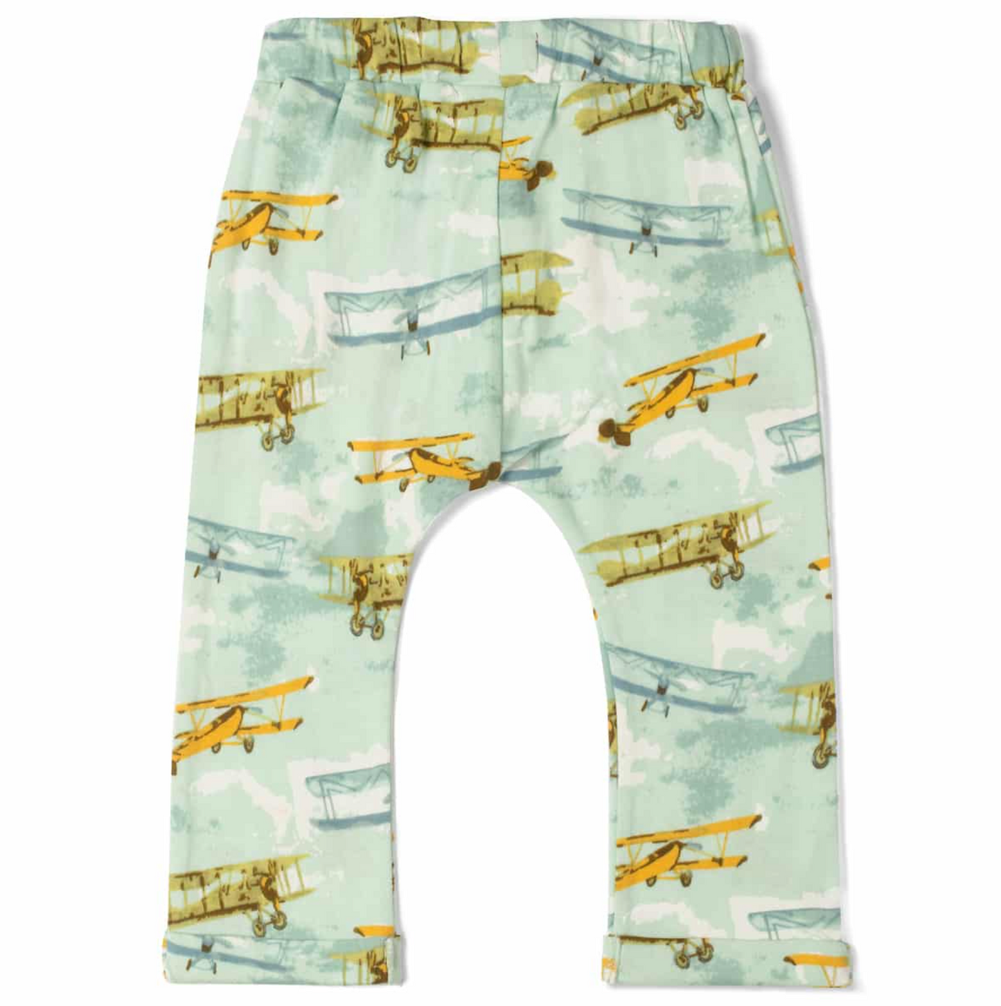 Vintage Planes Organic Cotton Baby Jogger Pants