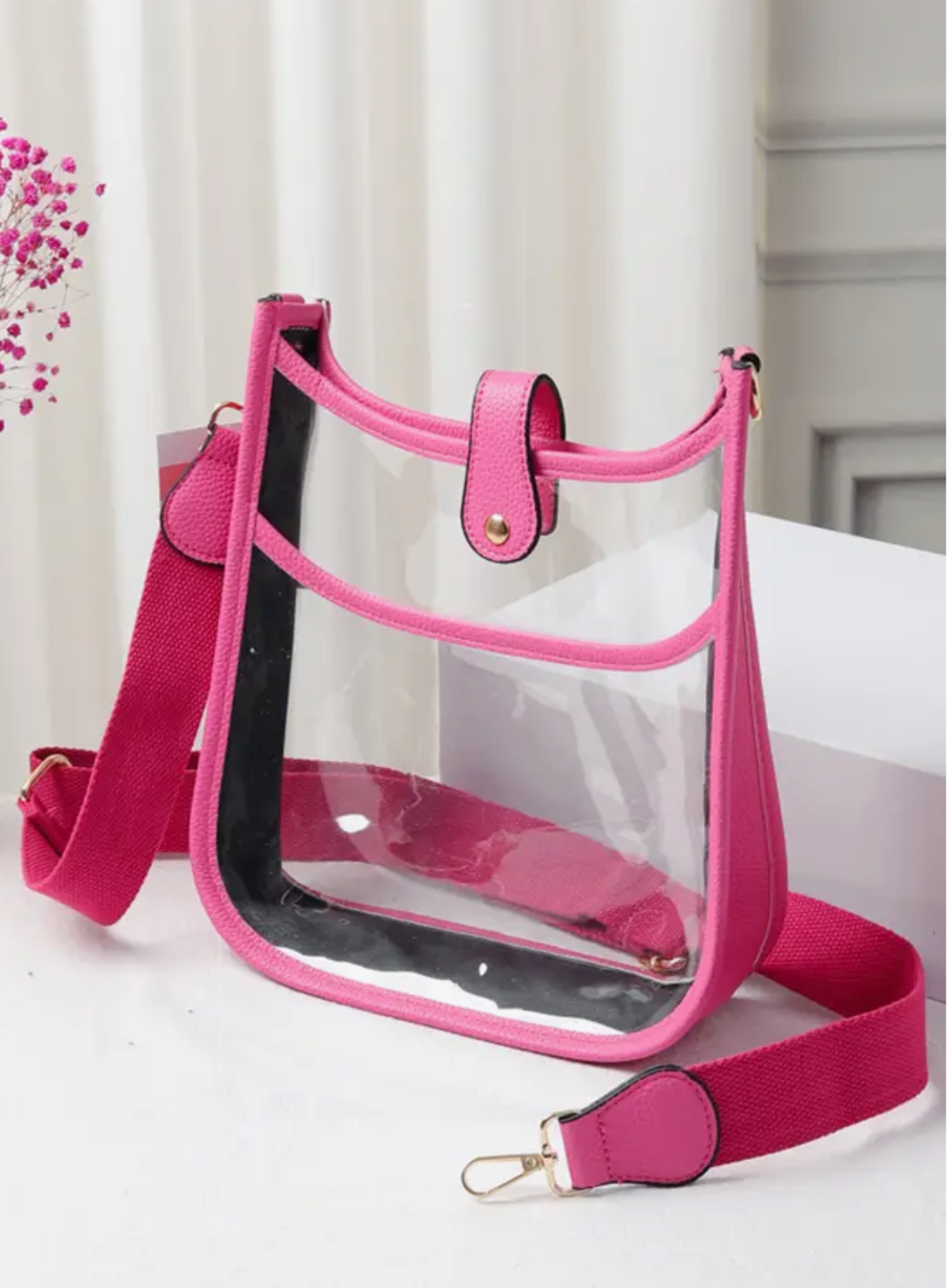 Clear Stadium Crossbody Bag - Multiple Colors