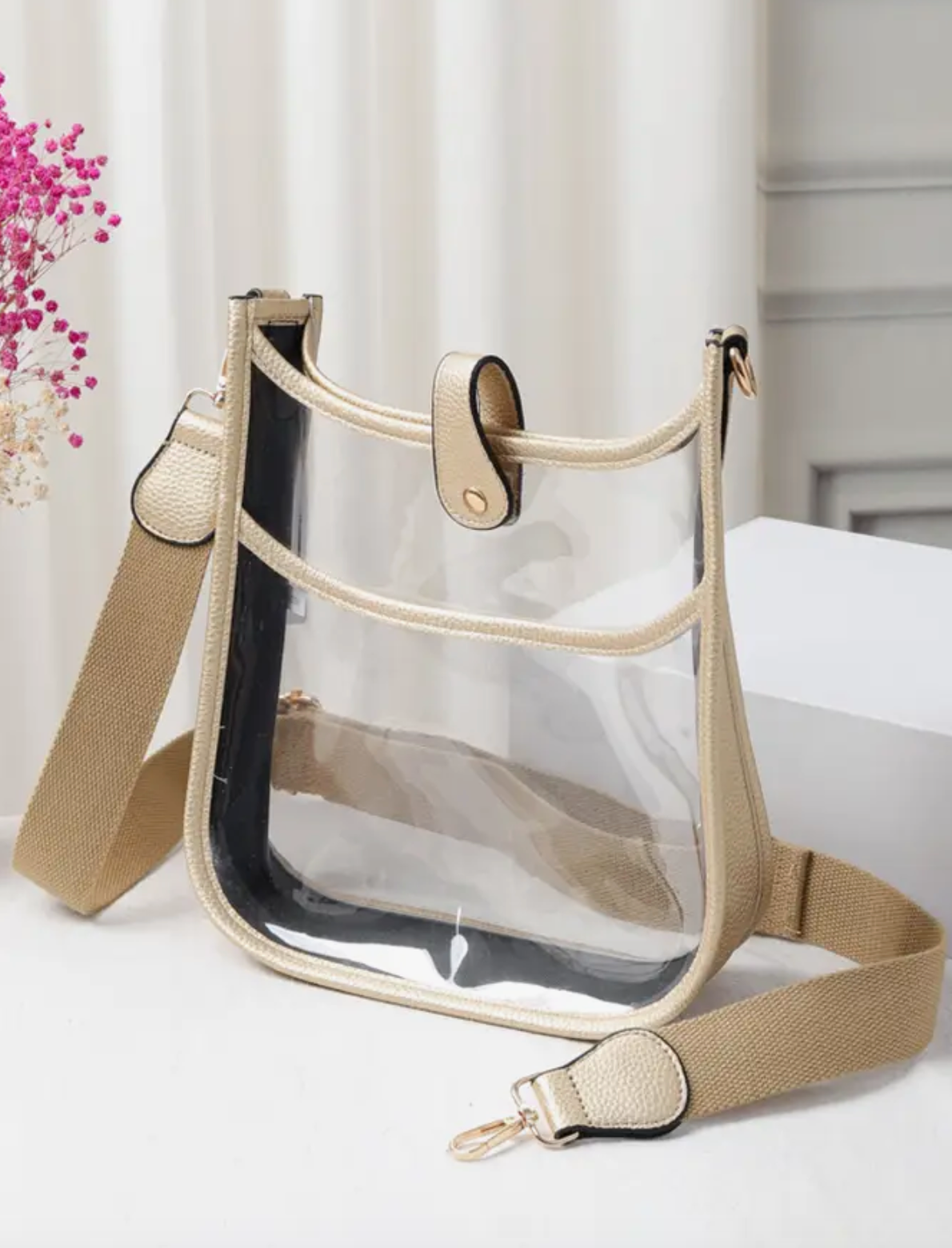 Clear Stadium Crossbody Bag - Multiple Colors