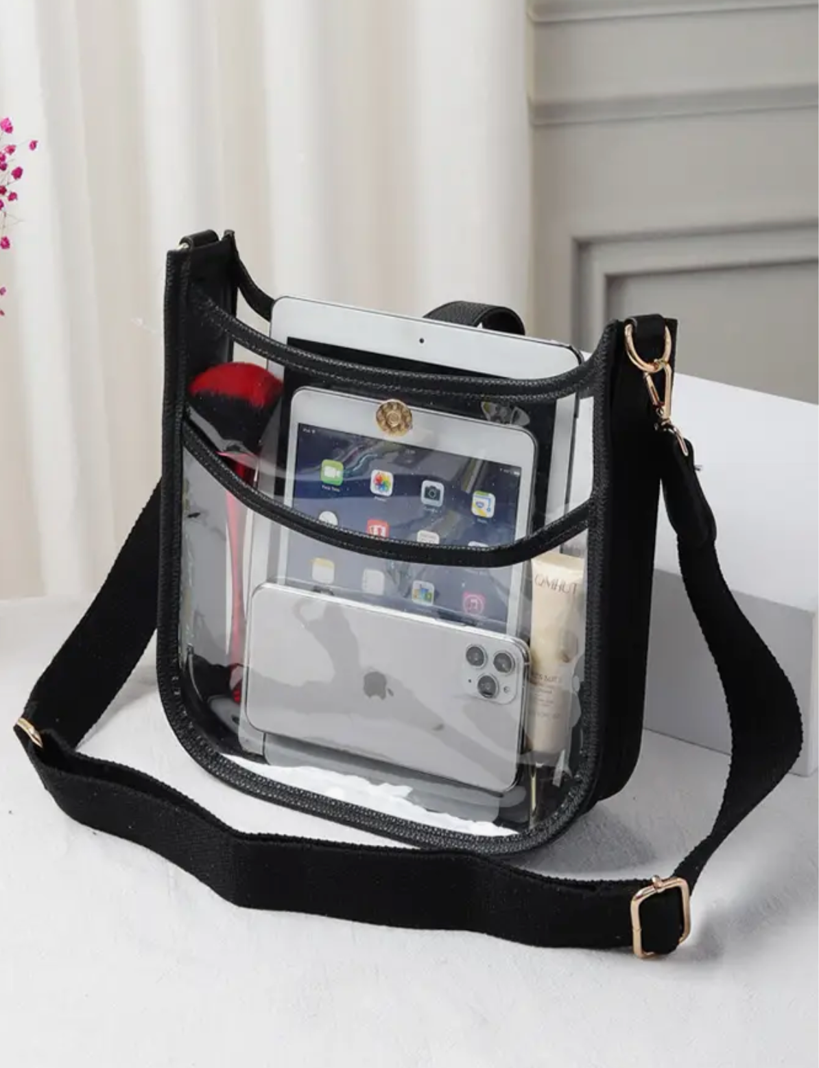 Clear Stadium Crossbody Bag - Multiple Colors
