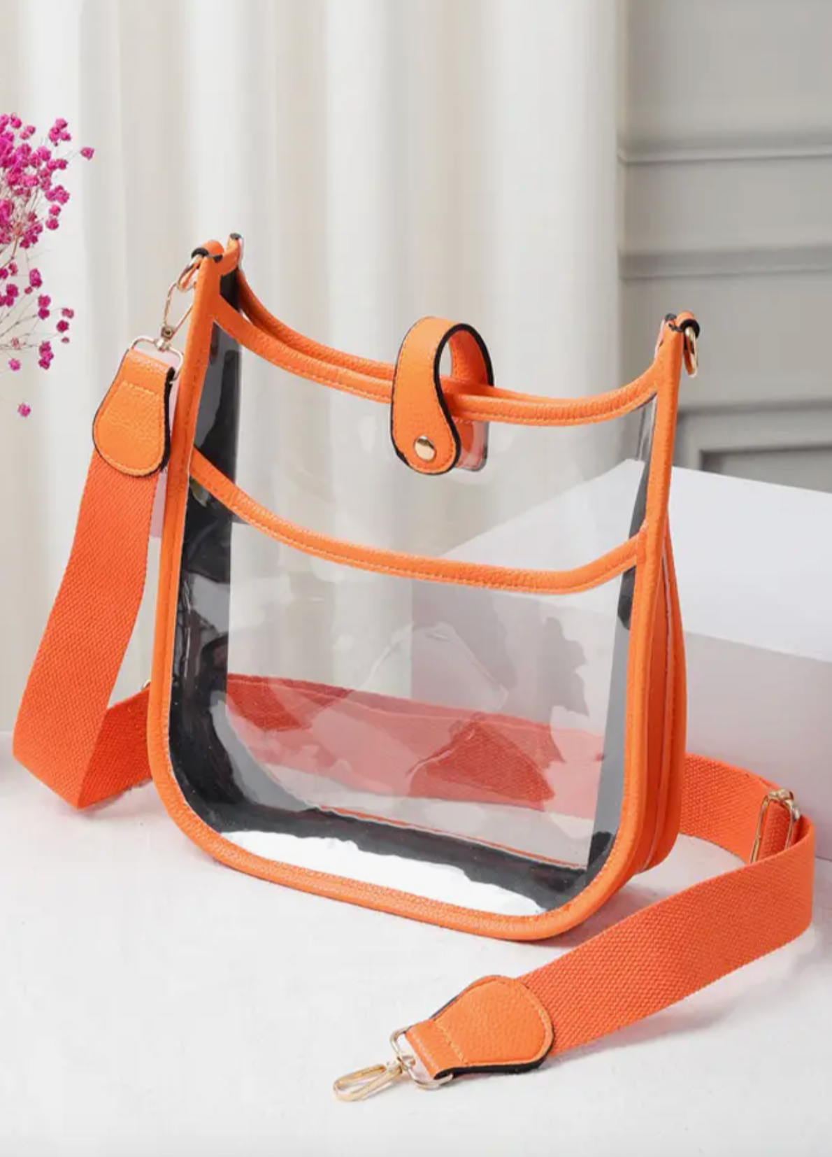 Clear Stadium Crossbody Bag - Multiple Colors
