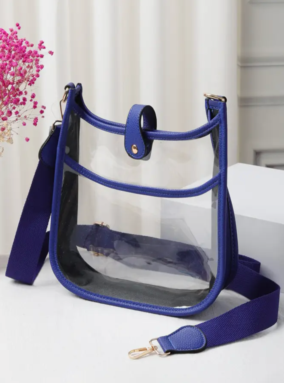Clear Stadium Crossbody Bag - Multiple Colors