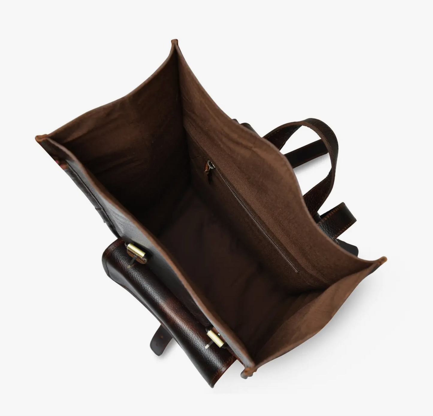 DuVall Leather Rolltop Backpack – Coffee