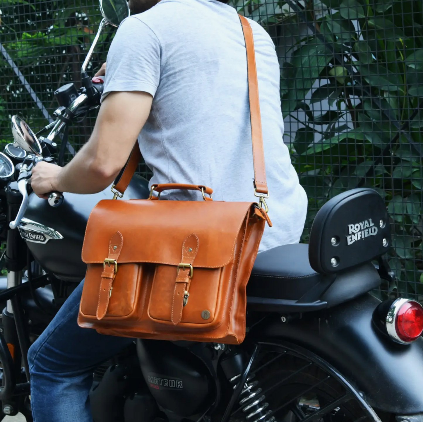 Madan Leather Messenger Bag