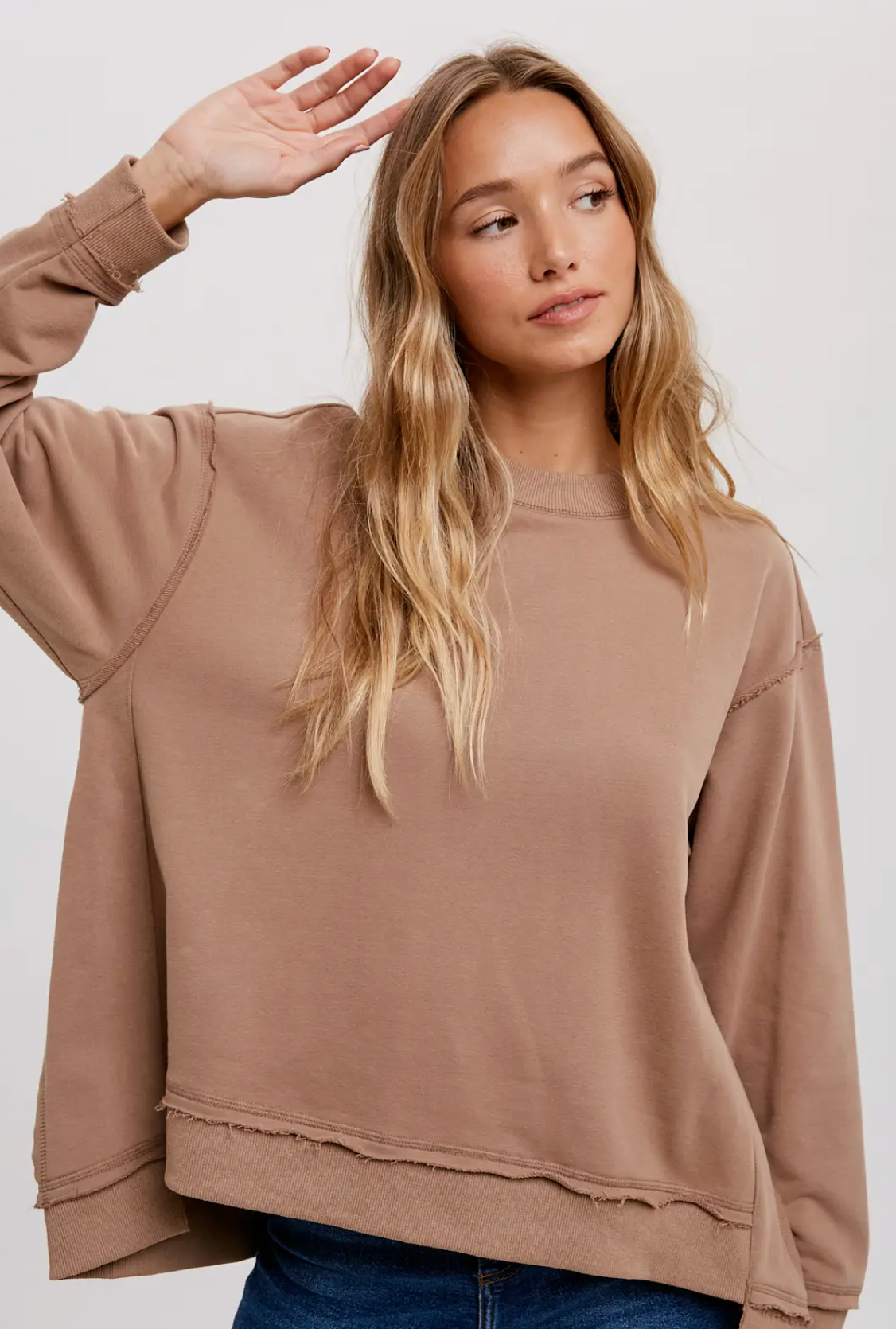 Oversized Crewneck Sweatshirt - Coco