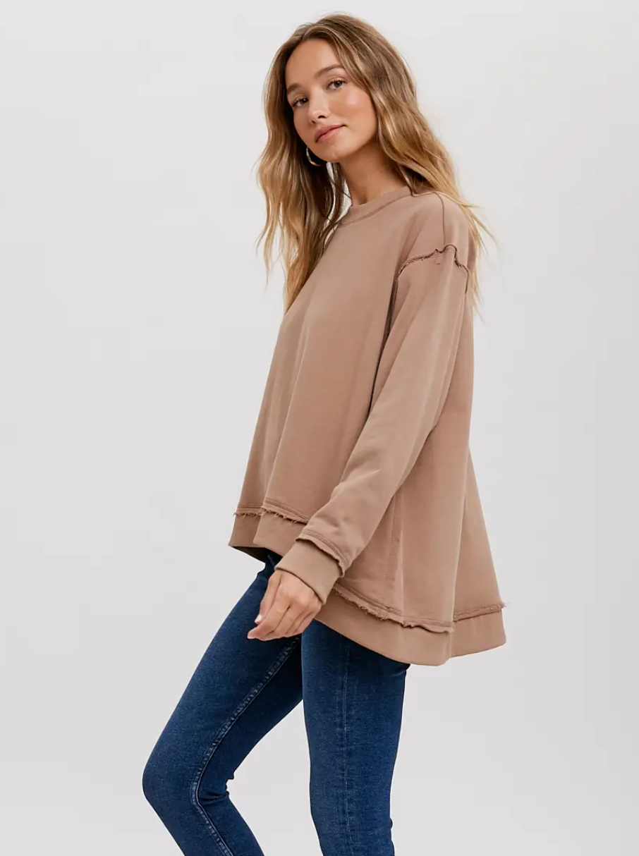 Oversized Crewneck Sweatshirt - Coco