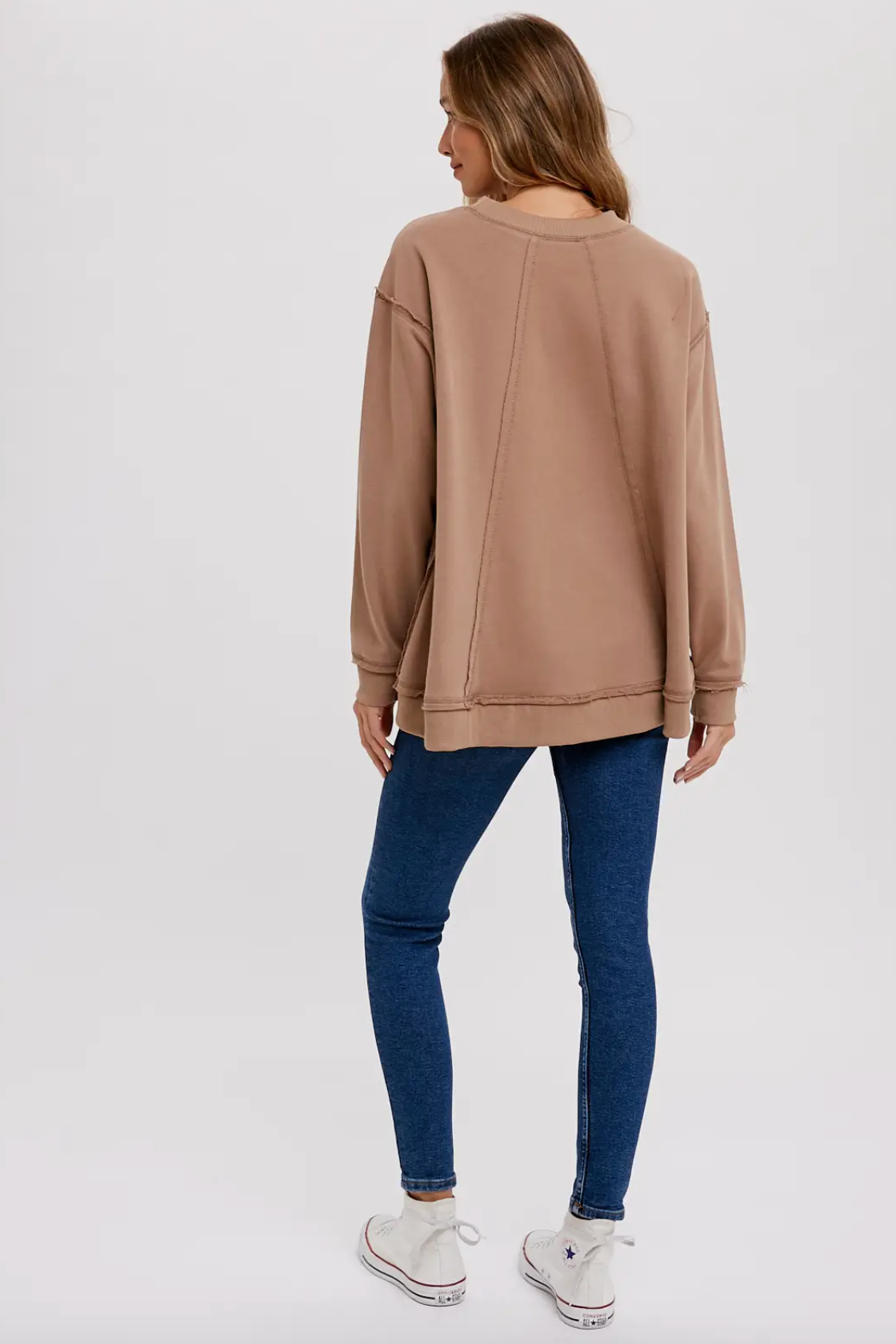 Oversized Crewneck Sweatshirt - Coco