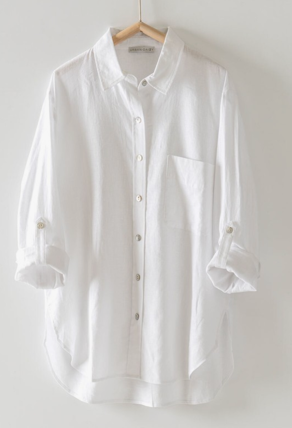 Relaxed Fit Button Down Shirt