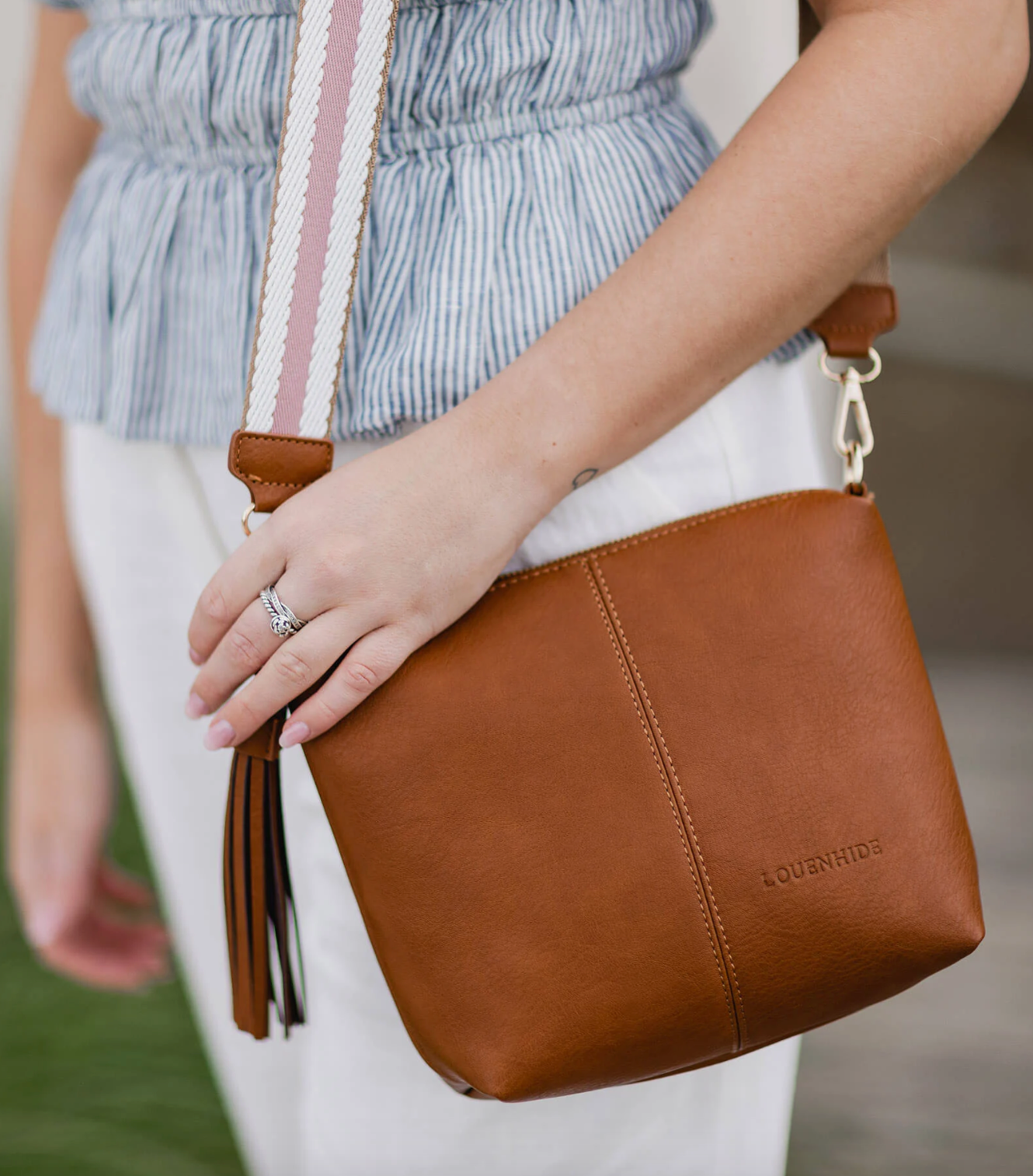 Kasey Stripe Crossbody Bag