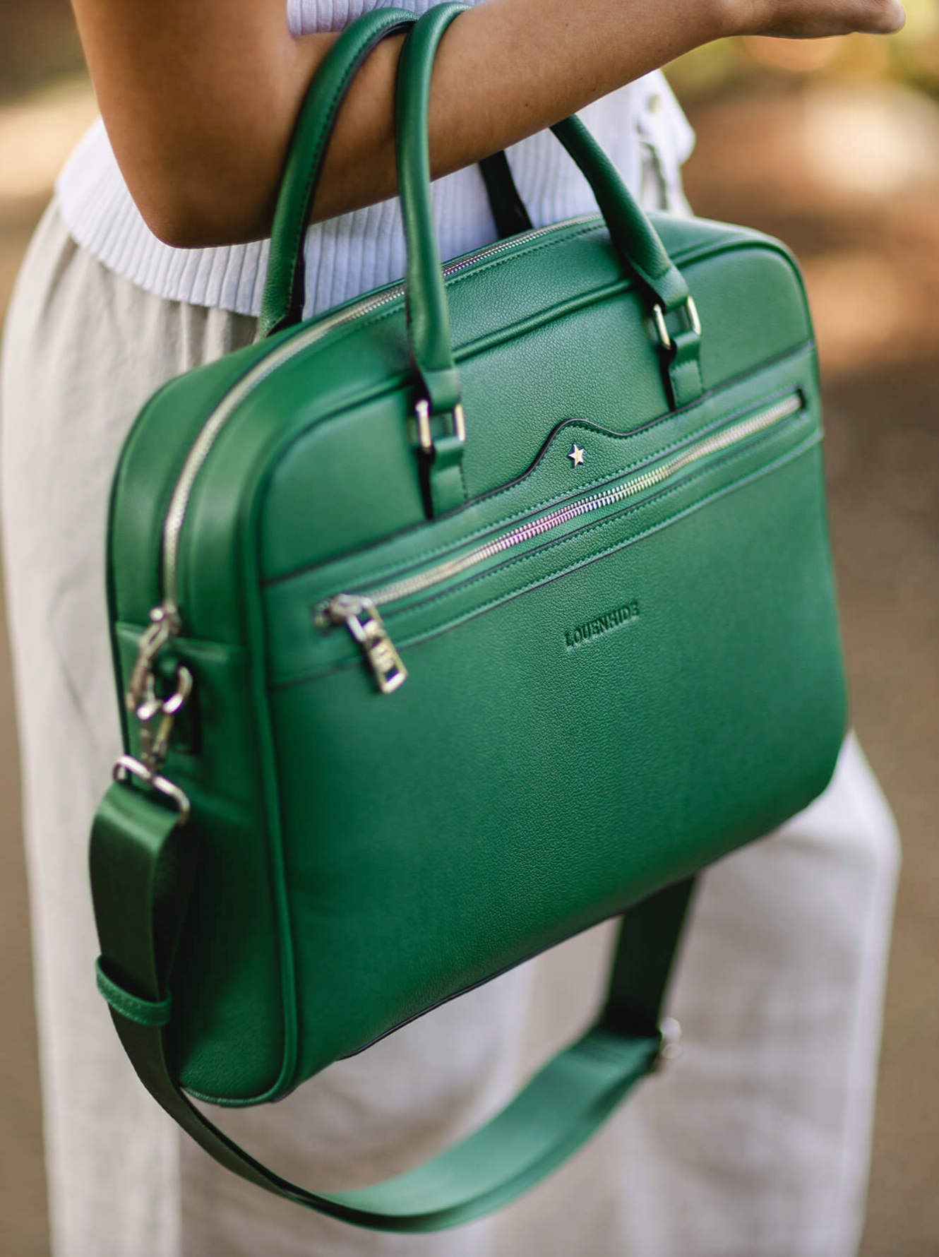 Portland Laptop Bag - Green