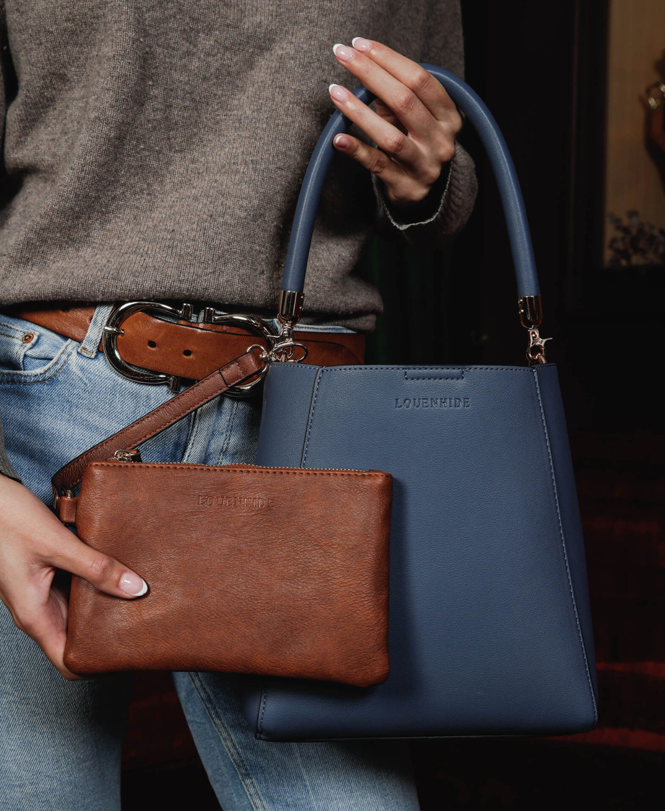 Natasha Bag - Steel Blue