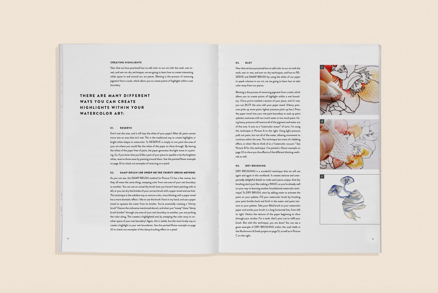 Watercolor Workbook 2: Flowers, Feathers & Animal Friends
