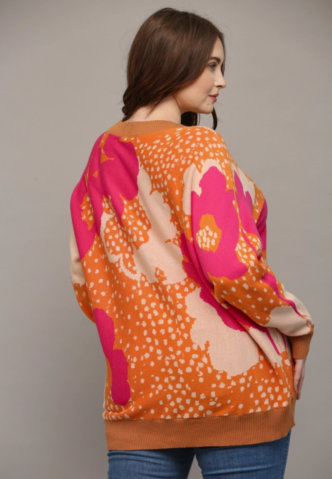 Floral Jacquard Sweater