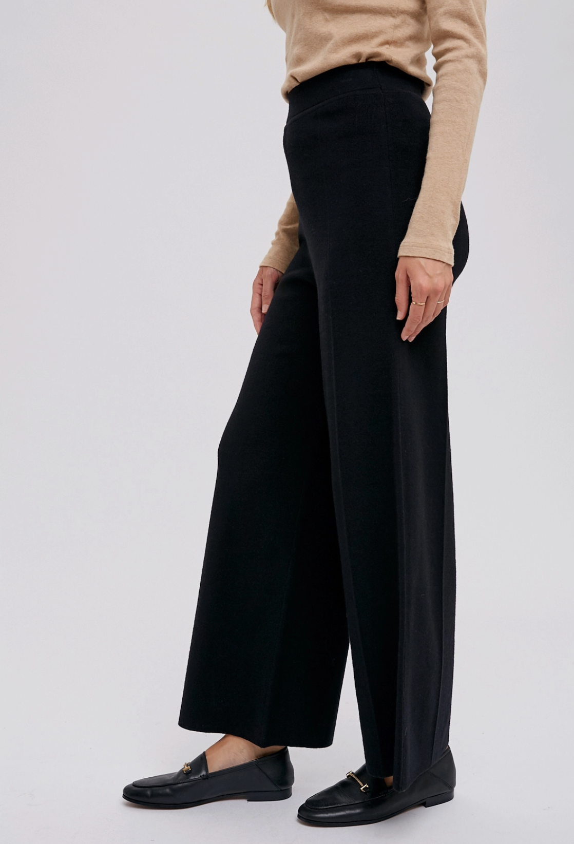 Sweater Knit Wide Leg Pant
