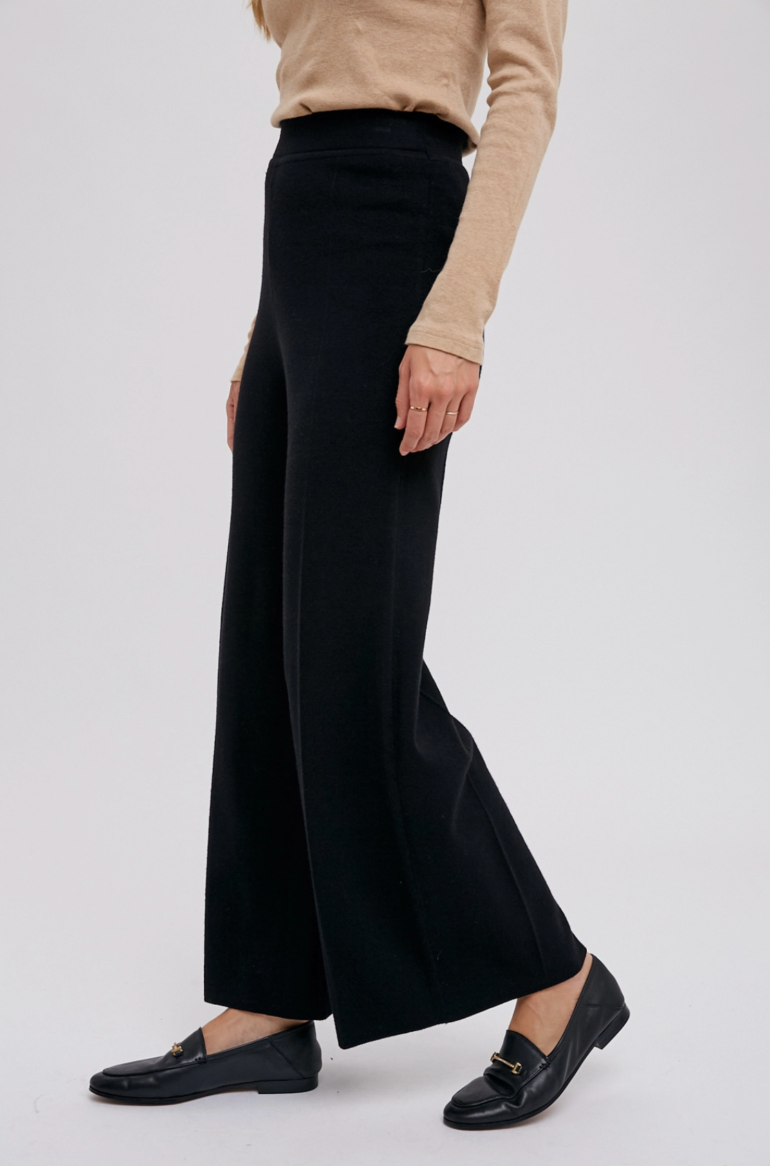 Sweater Knit Wide Leg Pant