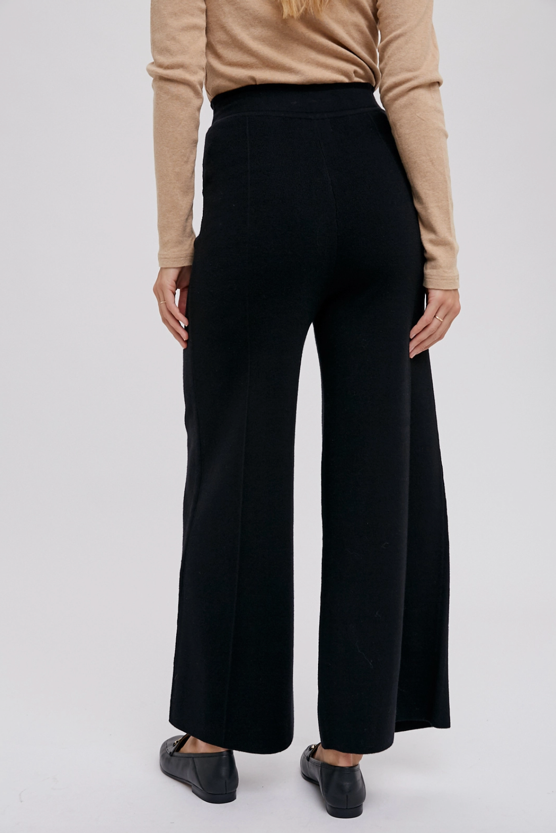 Sweater Knit Wide Leg Pant
