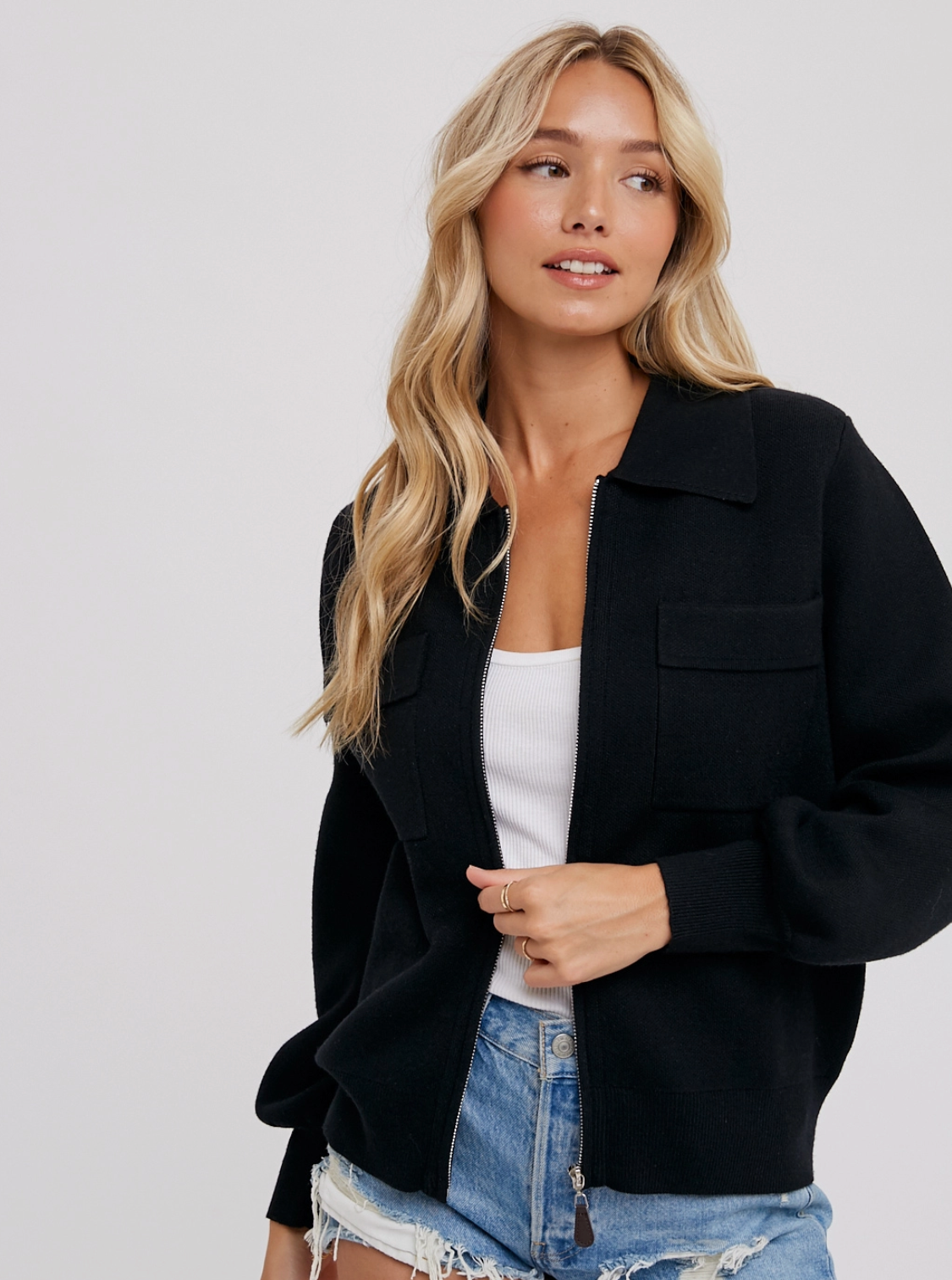 Sweater Bomber - Black