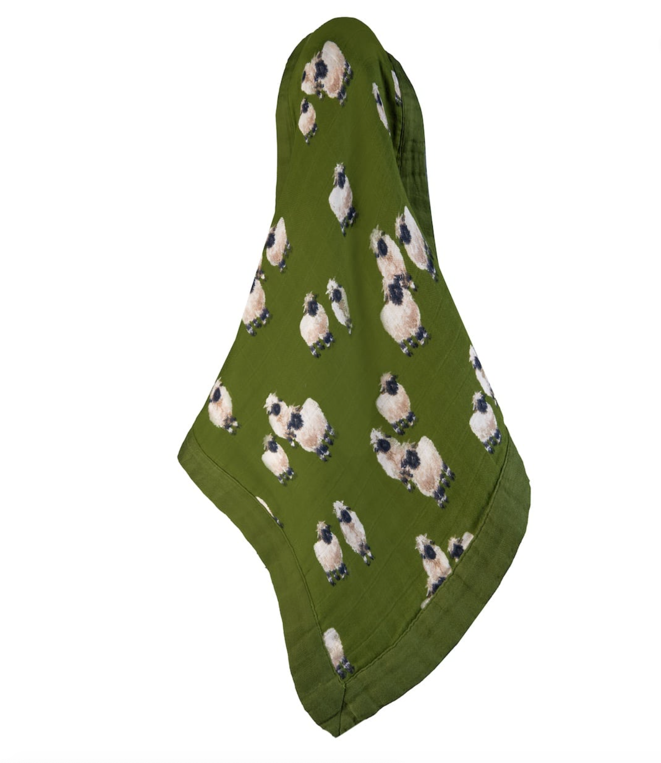 Valais Sheep Mini Lovey Two-Layer Muslin Security Blanket