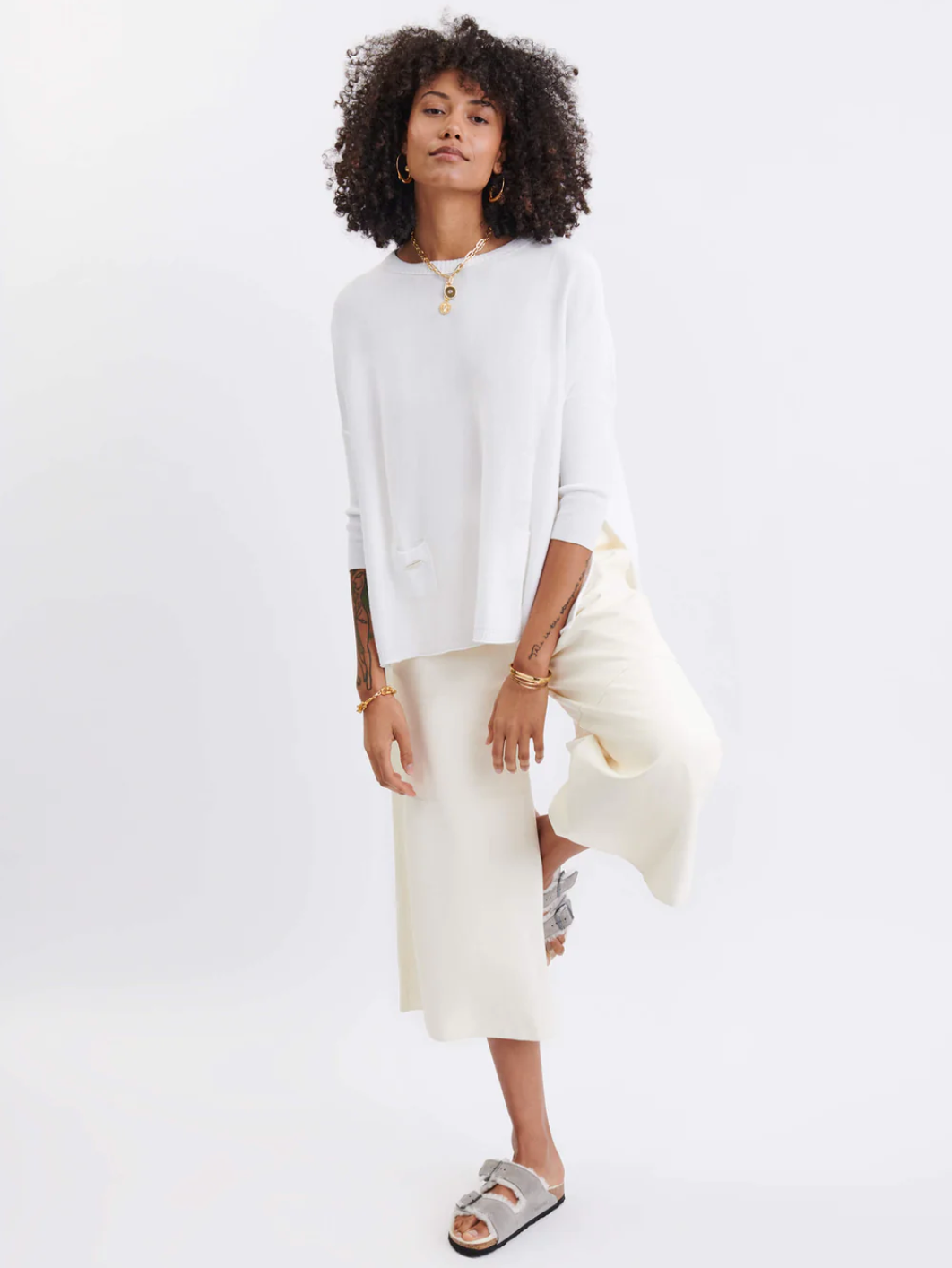 Catalina Sweater - White