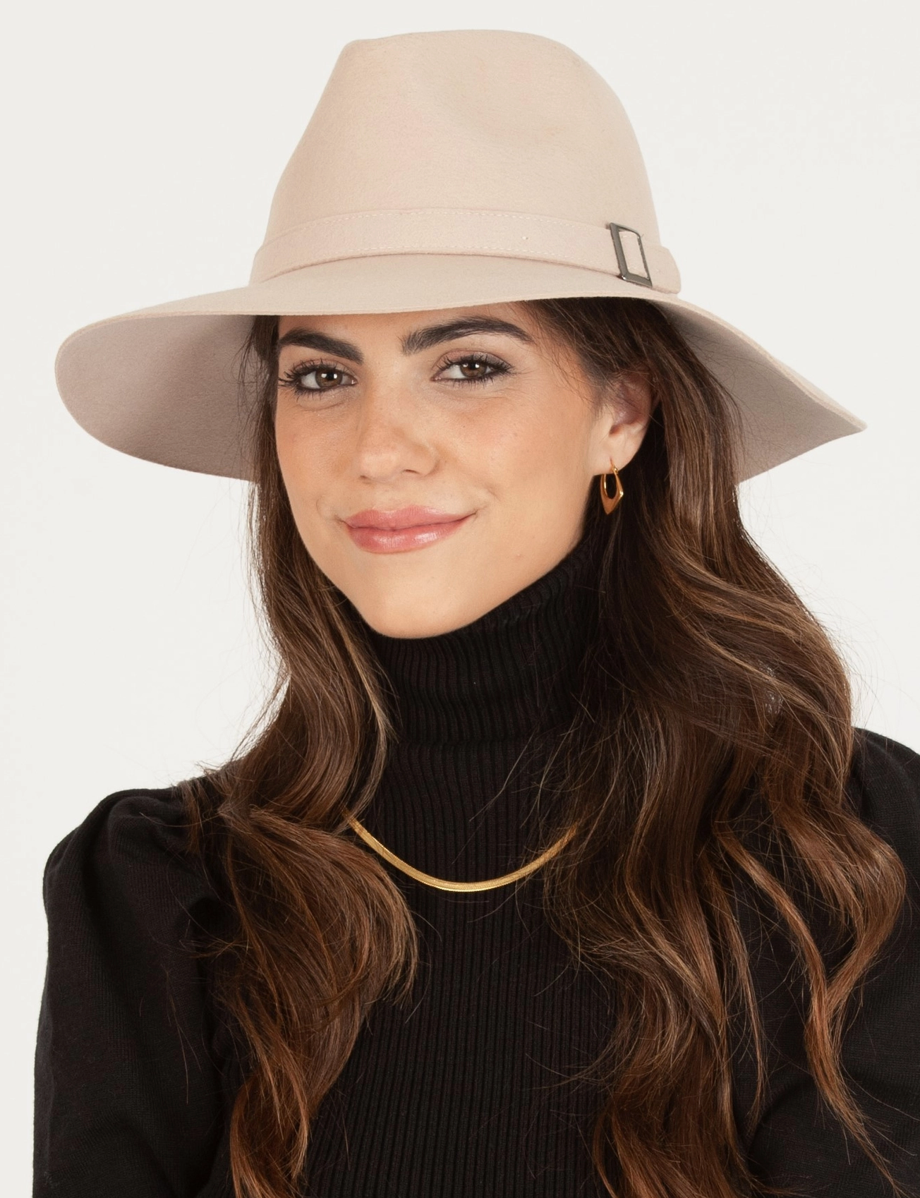 Marseille Wool Fedora-Beige