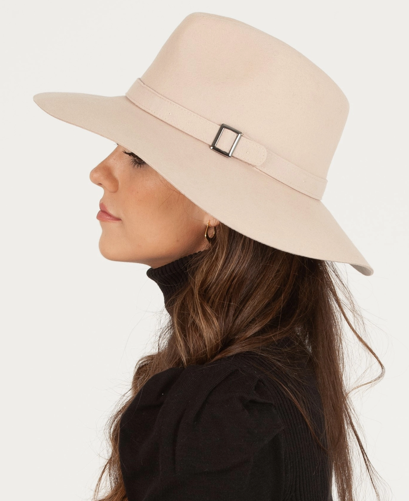 Marseille Wool Fedora-Beige