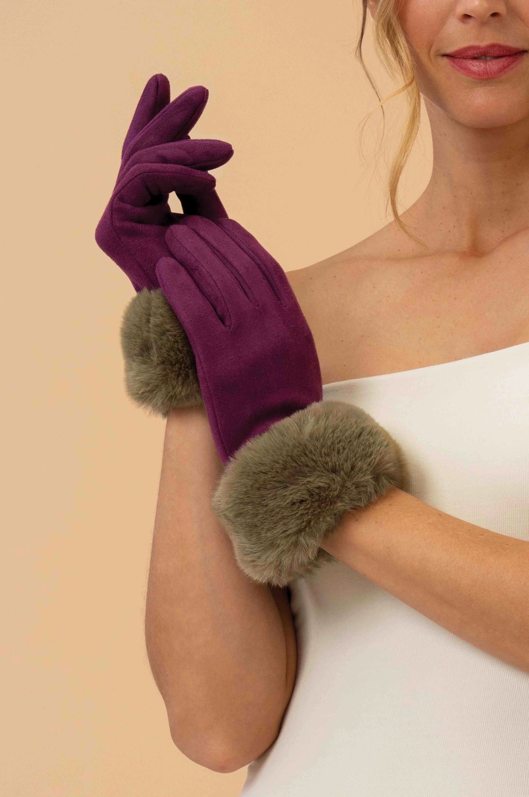 Bettina Gloves - Damson & Olive