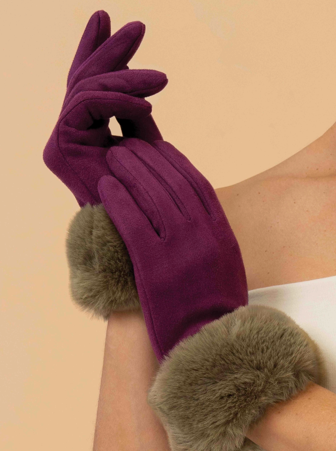 Bettina Gloves - Damson & Olive