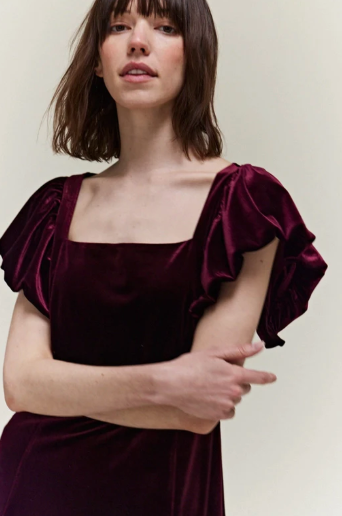 Velvety Vino Dress