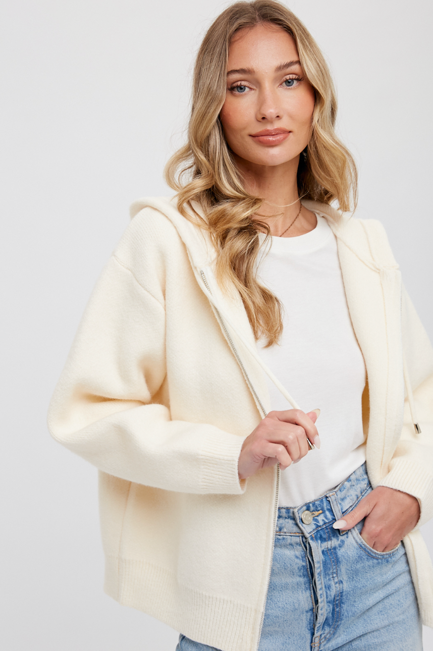 Sweater Zip Up Hoodie