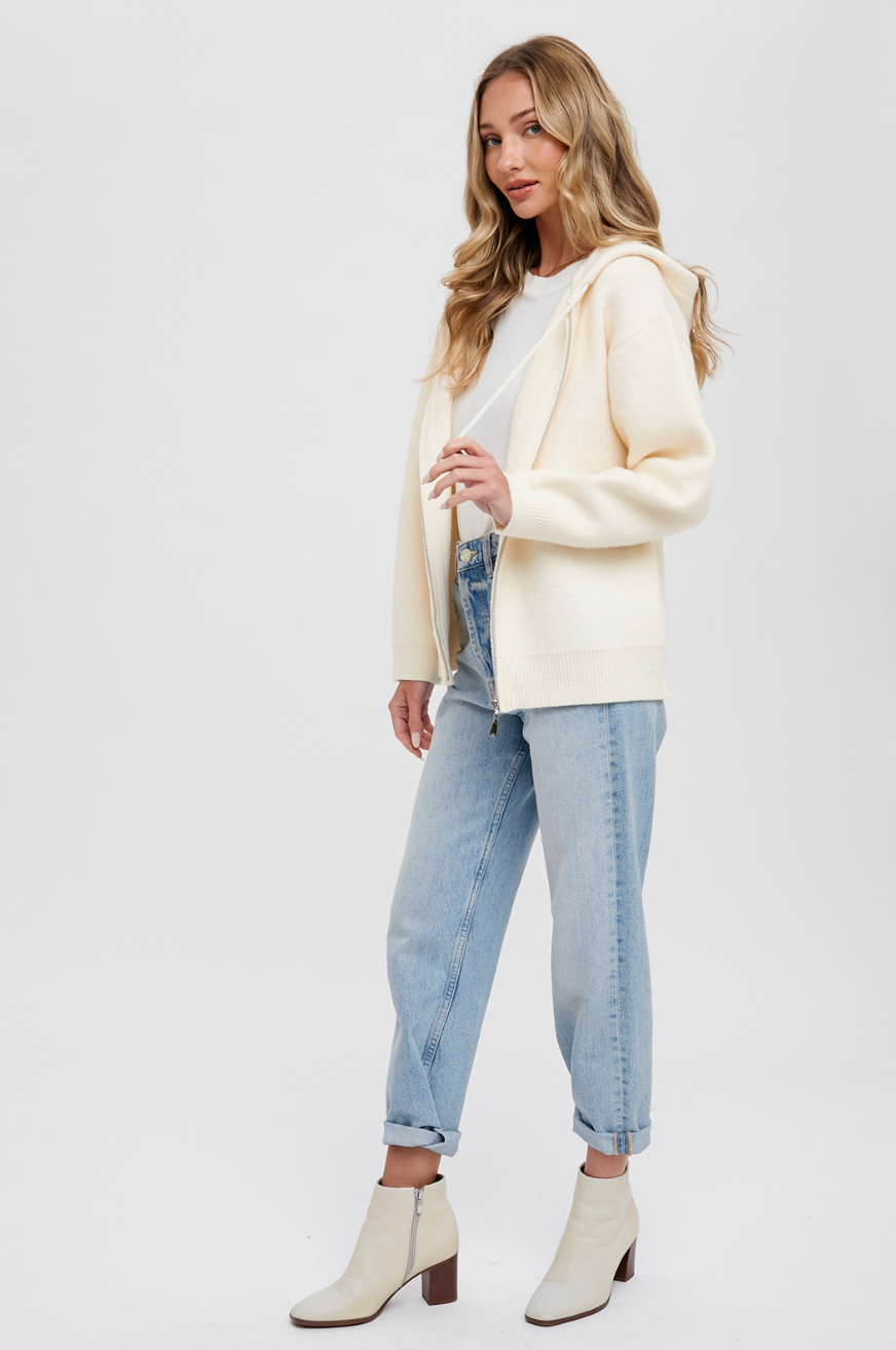 Sweater Zip Up Hoodie