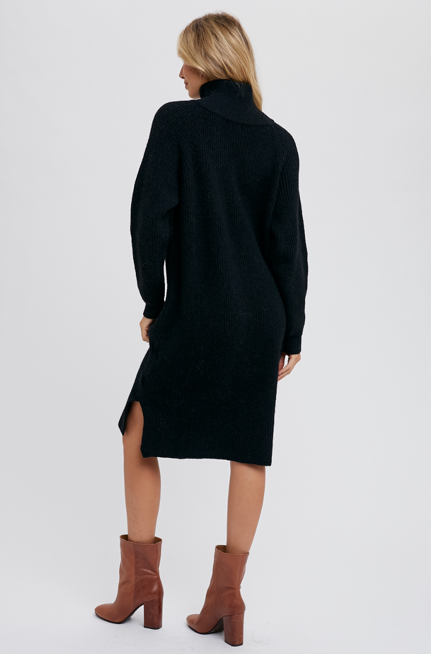 Quarter Zip Sweater Dress