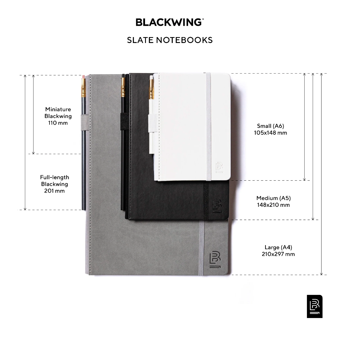 Medium Blackwing Slate Notebook - Grey
