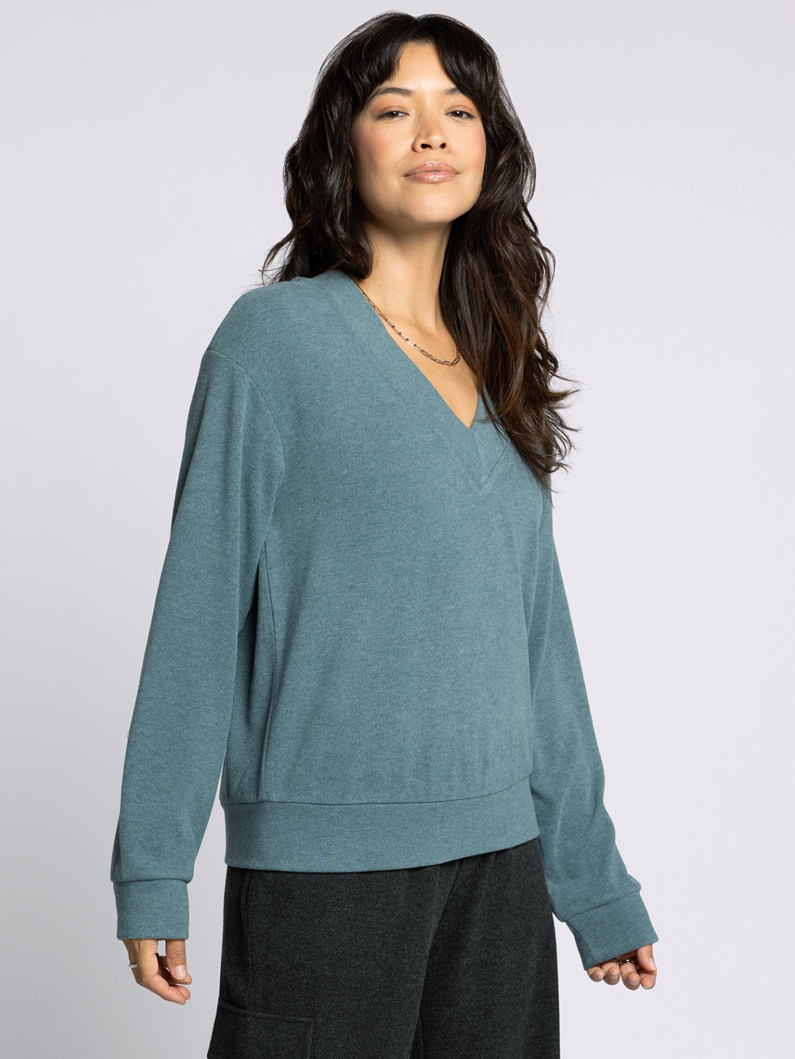Manal Top - Spruce Heather